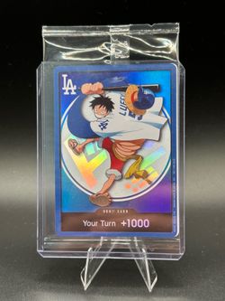 2026 ONE PIECE LOS ANGELES DODGERS MONKEY D LUFFY DON CARD SEALED PROMO 7/2/26