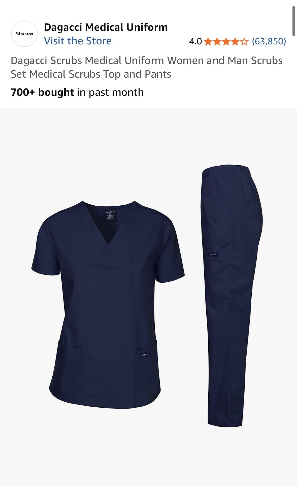 Medical Uniform Women and Man Scrubs Set