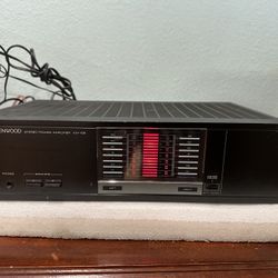 KENWOOD KM-105 STEREO POWER AMPLIFIER 125 WPC 8 OHMS . MADE IN JAPAN