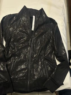 Lululemon Black Metallic Zip-Up Jacket