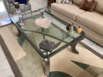 Glass-Topped Coffee Table