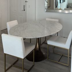 AERO STONE OVAL DINING TABLE \ RH