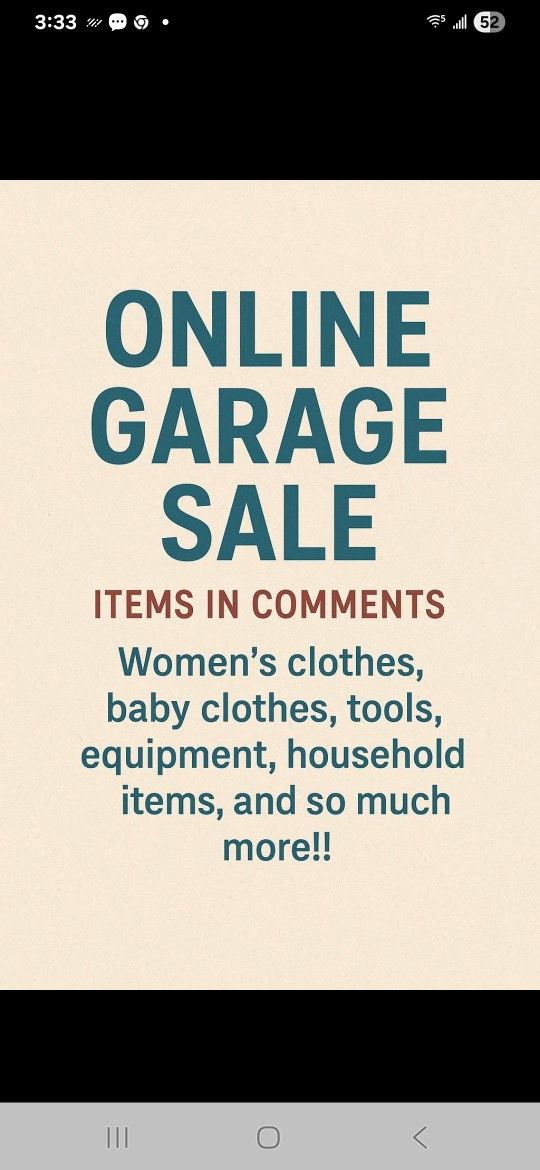 Everything must go $$