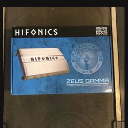Hifonics 3200 watts amplifier 1 channel bass amplifier with original bass knob 