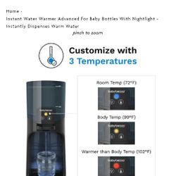 Baby Brezza Water Warmer Black