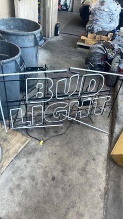 Bud light neon light.
