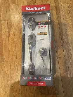 Kwikset Shelburne Front Door Lock Handle + Deadbolt Set