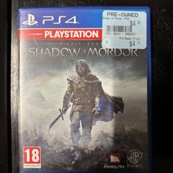 Shadow Of Mordor PS4 Game