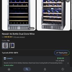 Wine cooler refrigerator
