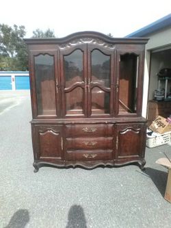 Old real wood China cabinet