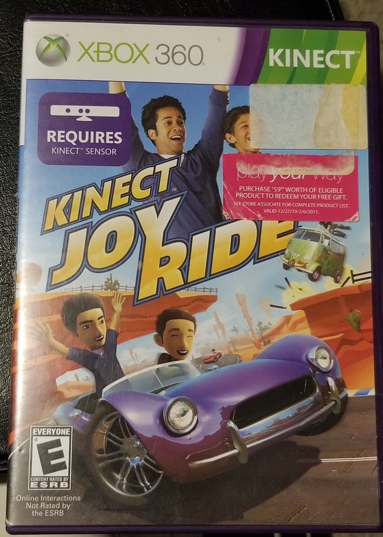 Kinect Joy Ride Xbox 360 Game USED