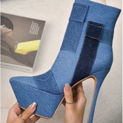 Baddie Boots 8 In Heels Multiple Sizes 