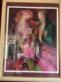 Linda Le Kinff framed Seriolithograph