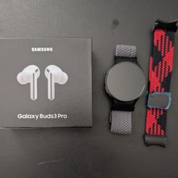 Unlocked Galaxy Watch 6 45mm And Galaxy Buds 3 Pro Bundle