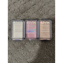 BRAND NEW NYX Professional Makeup Buttermelt Highlighter Bundle – 3 Shades