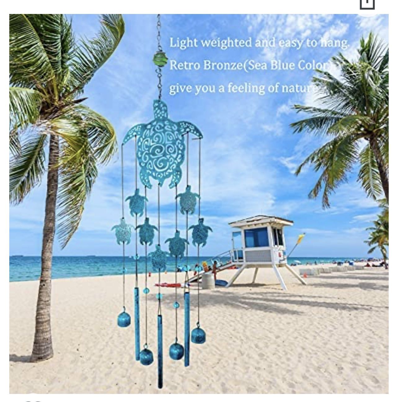 Tortoise Wind Chimes Sea Turtles Wind Chime Outdoor Wind Chimes Retro Garden Decoration Mom Birthday Gift Outdoor Indoor Decor Large Music Wind Chimes