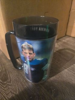 Dallas Cowboys Troy cup and football