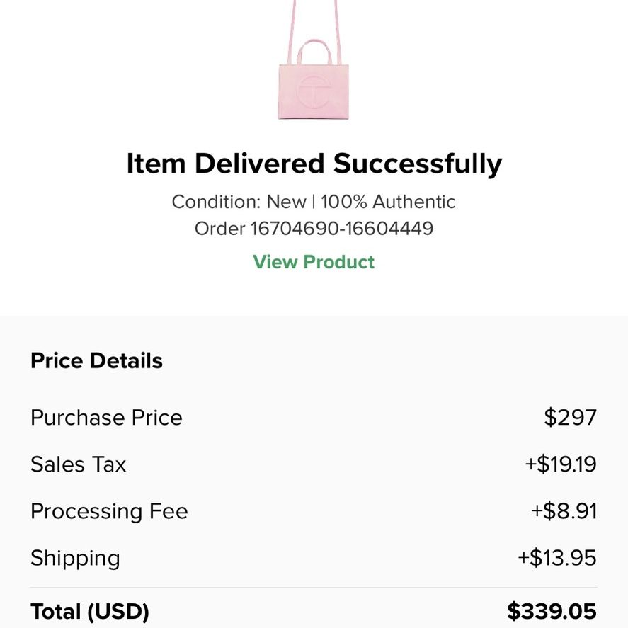 Telfar Bag (Medium Bubblegum)