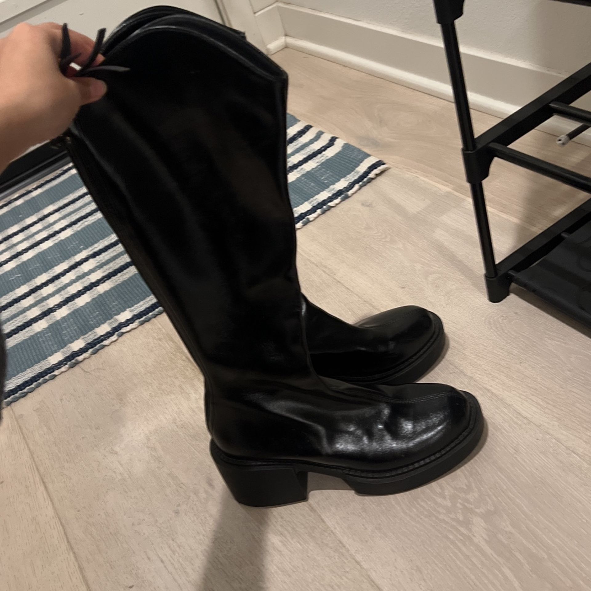 black boots