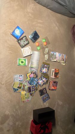 Pokémon cards among others