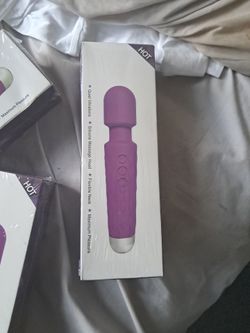Purple Silicone Wand Massager New in Box