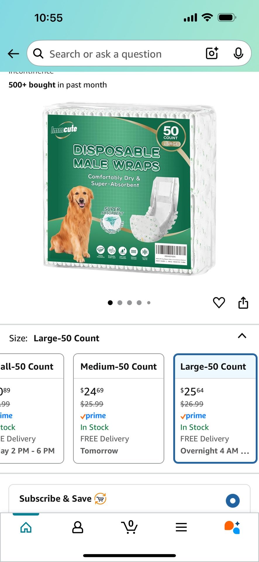 Large Male Dog Diaper