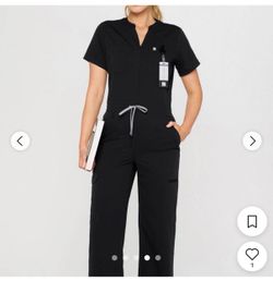 Black Medical Scrub jumpsuit