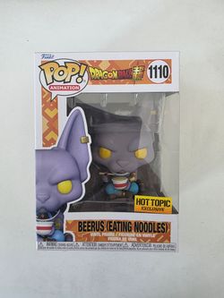 Beerus Eating Noodles Hot Topic Exclusive Funko Pop