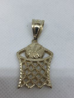 10K Y Gold Basketball Charm