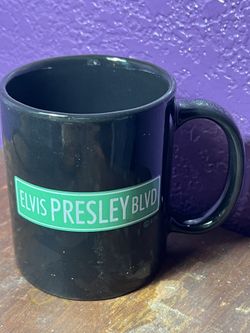 Elvis Presley Blvd Coffee Cup Mug King of Rock N Roll