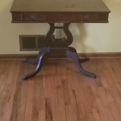 Antique Duncan Phyfe Style Harp Table