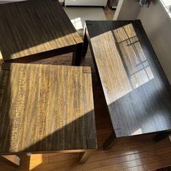 ☕ 🛋️ Coffee Table + 2 End Tables