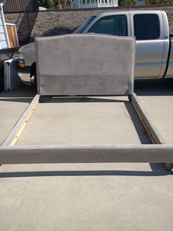 Upholstered bed and frame