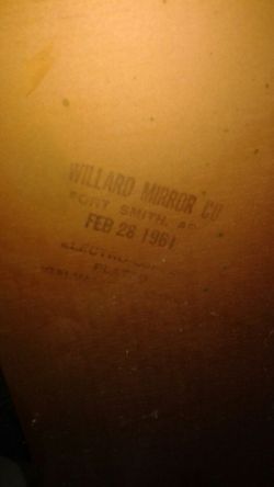 Huge heavy antique mirror