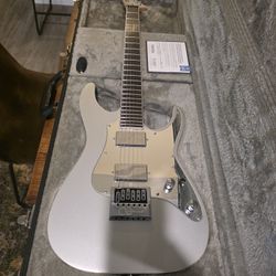 ESP LTD KS M-6 Ken Susi Signature w/ EverTune Bridge & Hard Case - Metallic Silver