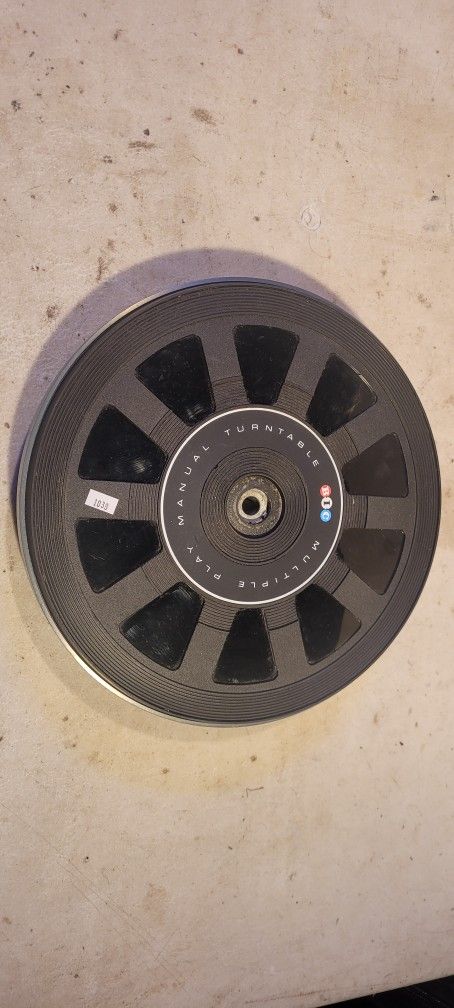 BIC TURNTABLE PLATTER ASSEMBLY FOR 980, 981, 960, 940 HAS STROBE DISC FOR 980