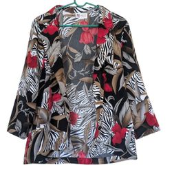 MAGGIE SWEET Flower Printed Size Medium Blazer