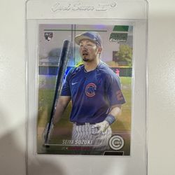2022 Topps Stadium Club Chrome - Seiya Suzuki 27 Green Refractor /99