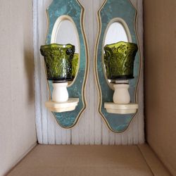 Pair Of 13" Candle Wall Sconces 