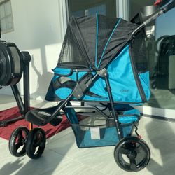 Petique Durable Pet Stroller For Dogs, Cats, Small Animals Up To 50 Pounds