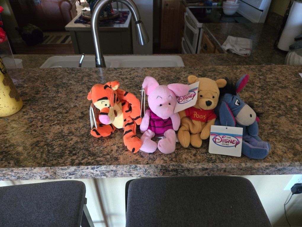 The DISNEY store.. Tigger, Piglet,Pooh And Eyeore