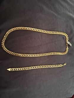14k Gold Chain and Bracelet