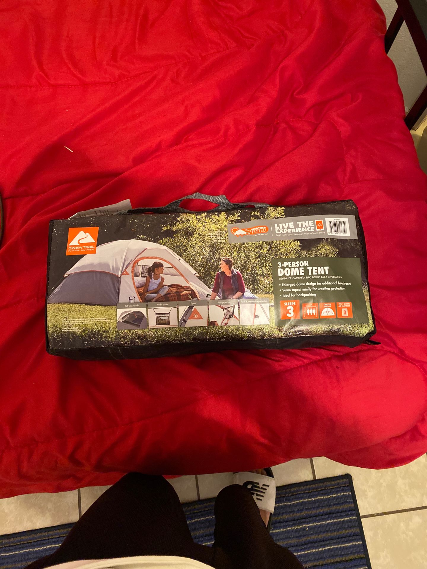 Three man tent.