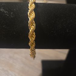 New gold plated rope chain