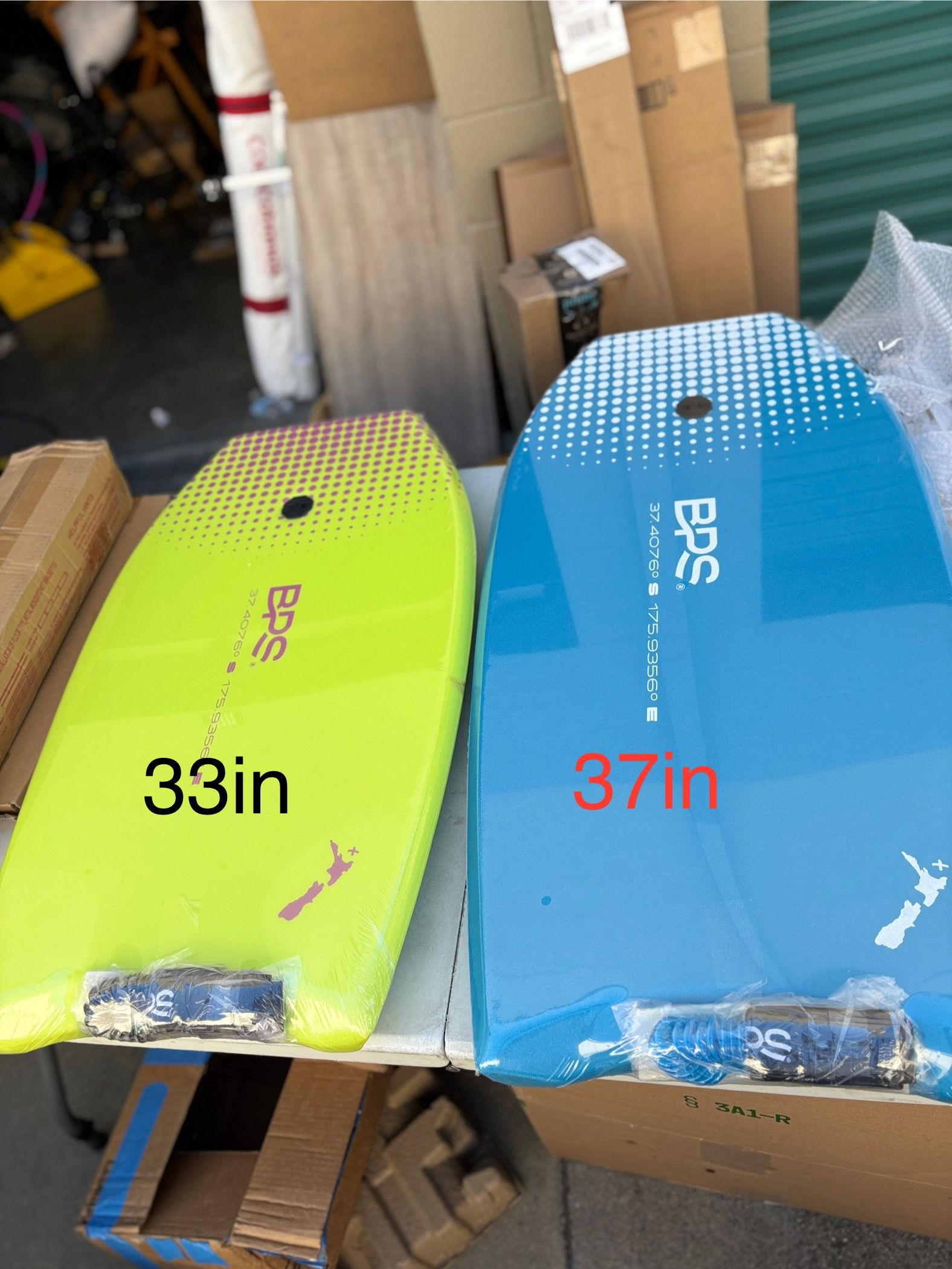 BPS 'Storm' Bodyboard with Premium Coiled Leash - Lightweight with EPS Core, Durable for All Wave Conditions