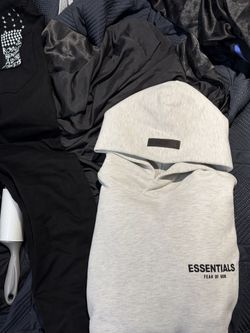 Fear Of God Essentials Light Oatmeal Hoodie