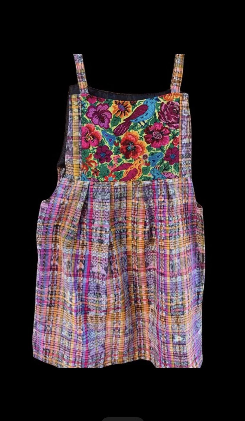 Guatemala Overall Dress Embroidery Sz S 