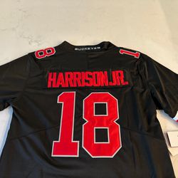 Marvin Harrison Jr  Ohio State Buckeyes Black #18 Jersey New