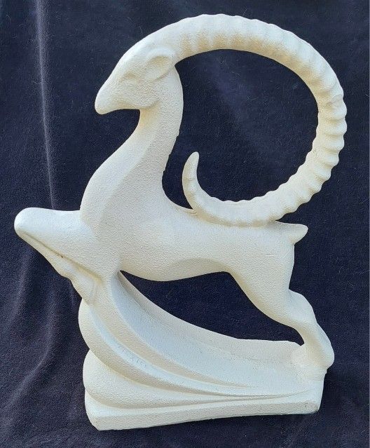 Vintage Royal Haeger Gazelle Sculpture Statue 19" Tall Textured