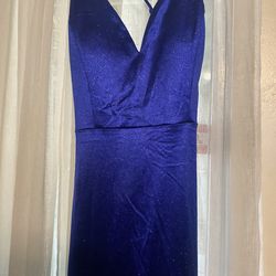 Royal blue Windsor dress